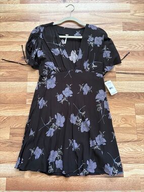 NWT Free People All For Love Floral Mini
Dress | Black Purple | Size M